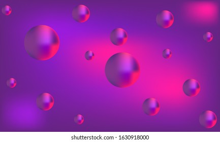 3D balls. Vector illustration. Abstract modern