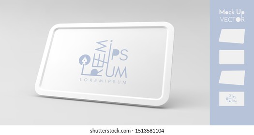 3d banner or billboard for advertising. Realistic frame. Vector illustration. Design element for message. 