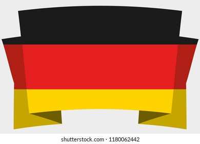 A 3D Banner with the Country Flag of  Germany