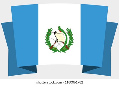 3d Banner Country Flag Guatemala Stock Vector (Royalty Free) 1180061782 ...