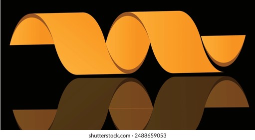 3d Banner Ribbon Sales. Multicolored realistic banner ribbon design EPS 10.
