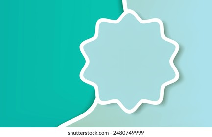 3d banner template promotion. Circle wave and round shapes background for wallpaper, landing page. Smooth templates for brochures, posters, banners, flyers and cards. Vector illustration. advertise
