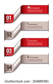 3D Banners. Vector Design. 
