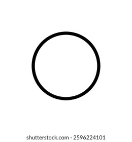 3D basic forms sphere or cirle outline drawing