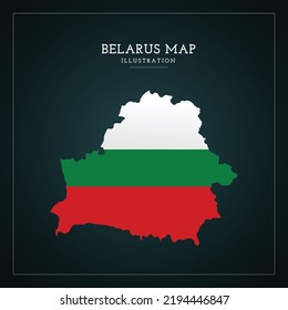 3D Belarus Map Vector Illustration