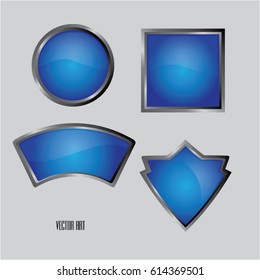 3D Beveled Vector Shapes for Automotive Headlines or Logos