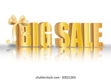 3D big sale, made of pure, beautiful  luxury gold