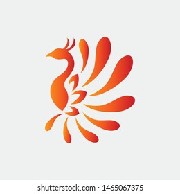 3d bird logo vector cocept
