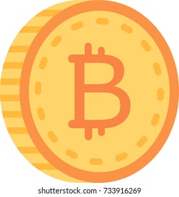 3D bitcoin icon