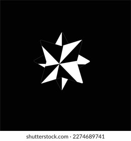 3d blacj shade abstract design shape