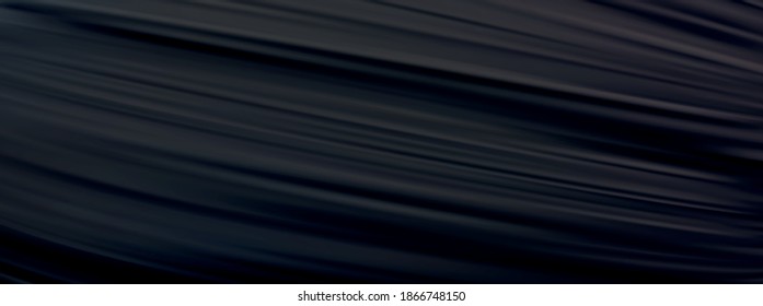 3d black brush strokes background. Background like flowing silk. Vector illustration.