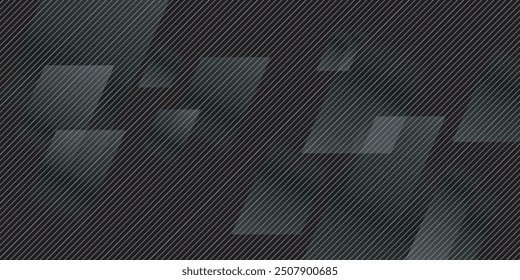 Fondo abstracto geométrico negro 3D superpone la capa en el espacio oscuro con la decoración de líneas diagonales. Estilo rayado moderno del elemento de Diseño gráfico para el Anuncio, el volante, la tarjeta, la cubierta del folleto, o la página de destino