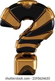 3d black and Gold symbol