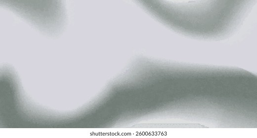 3d black grainy background with monochrome gradient waves. Chrome metal liquid backdrop with rough noise texture, grunge dot fabric. Glitter ombre poster