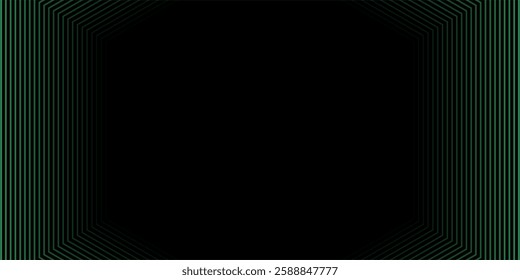 3D black green techno abstract background overlap layer on dark space with glowing lines decoration. Modern graphic design