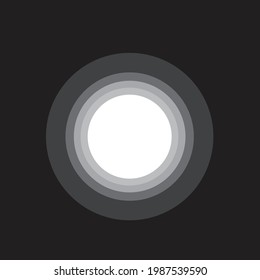 3d black hole illustration vector design