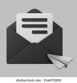 Email, Open Mail, New Email Icon Stock Illustration - Illustration of  communication, sign: 158557376