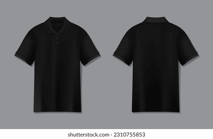 3D Black Polo Shirt Mockup