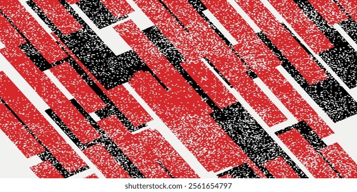 3D black red techno abstract background with overlapping layers on dark space with line decoration. Modern sports.