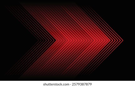 3D black red techno abstract background overlap layer on dark space with glowing lines decoration. Modern graphic design element rhombus style concept for web, poster, flyer, card, or brochure cover