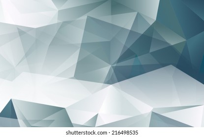 3D Black and White Abstract Mesh Background with Lines and Shapes | EPS10 Design Layout for Your Business 