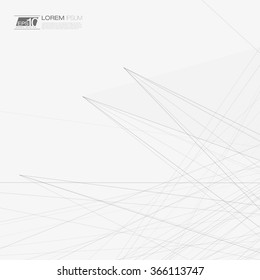 3D Black and White Abstract Mesh Background with Lines | EPS10 Design Layout for Your Business