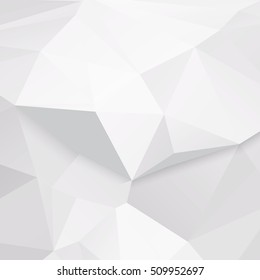 3D Black and White Abstract Triangle Vector Background