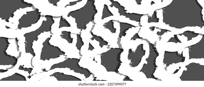 3.ᵉʳ diseño en blanco y negro con formas de círculo