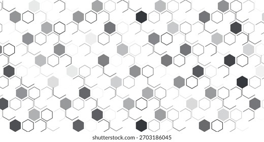 3D black and white hexagon soccer ball pattern background graphic illustration.