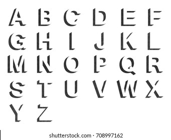 3D black white stipple dots texture font typographic letters alphabet