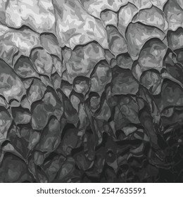 3d black and white textured wallpaper background template Vector Grey textured background banner 
