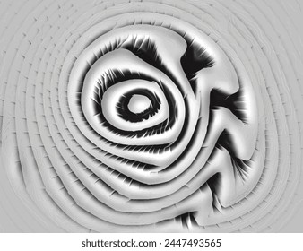 Fondo de pantalla en blanco y negro 3D . Imagen digital con rayas psicodélicas. Abstractas rayas psicodélicas para el diseño de Fondo de pantalla digital Vector Urbana Textura Plantilla