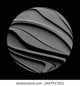 3D black and white wallpaper . Digital image with a psychedelic stripes. Abstract psychedelic stripes for digital wallpaper design Urban Vector Texture Template