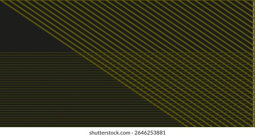3D black yellow techno abstract background overlap layer on dark space with glowing lines decoration. Modern graphic design element squares style concept for web, poster, flyer, card or brochure cover