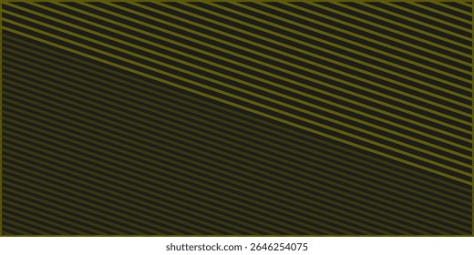 Capa abstracta del trasfondo del tecno amarillo negro 3D en el espacio oscuro con la decoración brillante de las líneas. Concepto moderno del estilo de los cuadrados del elemento del Diseño gráfico para el Web, el cartel, el volante, la tarjeta o la cubierta del folleto