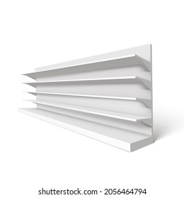 Pantallas De Pantalla En Blanco Vacías 3D Aisladas En Fondo Blanco. Vector EPS10