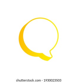 3D blank empty vector speech bubbles. Chat, inbox, dialog, message, question, communication, talk, speak, sticker, balloon, thinking