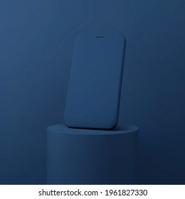 3d blank Mobile Phone presentation mock-up. Vector template. 