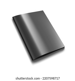 3D Blank Portrait A4 Brochure Or Magazine Isolated On White. EPS10 Vector