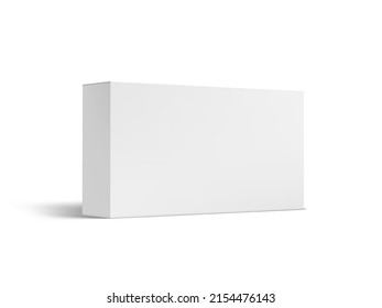Traducción de la caja de papel blanco en 3D. Vector EPS10