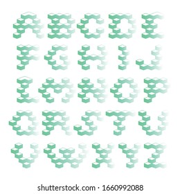 3D block designer font set
