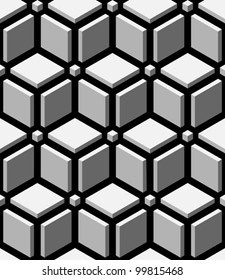 3d blocks seamless pattern