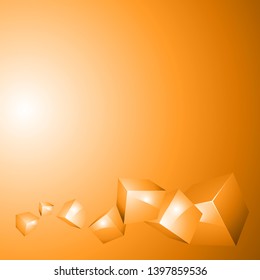 3d blocks structure background. Template for your design. Background for business presentation. Vector illustration.