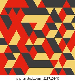 3d blocks structure background. Vector illustration. Background for business presentation.