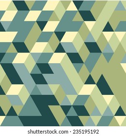 3d blocks structure background. Vector illustration. Background for business presentation.