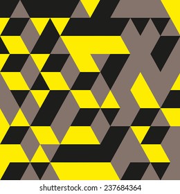 3d blocks structure background. Vector illustration. Background for business presentation.