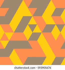 3d blocks structure background. Vector illustration. Background for business presentation.