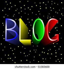 3D BLOG vector background