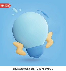 3d blub power electric icon vector design