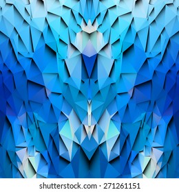 3d blue colored paper background. Vector EPS10